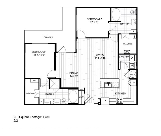 Apartment Floorplans in Dallas, TX | Live Oak at the Branch